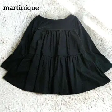 martinique 마르티니크 풀오버 튜닉 티어드 블랙
