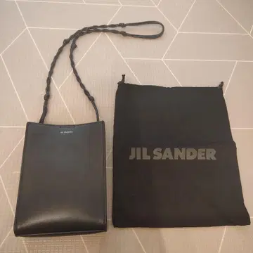 질 샌더 얽힌 SM 블랙 숄더백