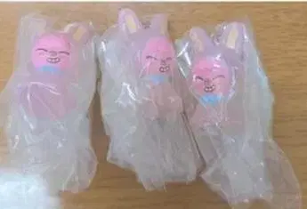 토끼 디자인 펜라이트 3개 세트