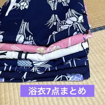 유카타 묶음 판매 7점 모두 중고품 착용 및 리메이크에!