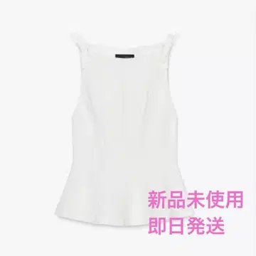 자라 페플럼 리본 상의 미사용 새상품