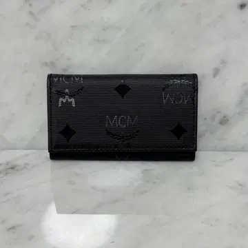 신상품 미사용 MCM 엠씨엠 나일론 블랙 검정 4연 로고