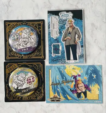 ONE PIECE 마르코 원피스 벌스데이 아크릴 스탠드 캔뱃지