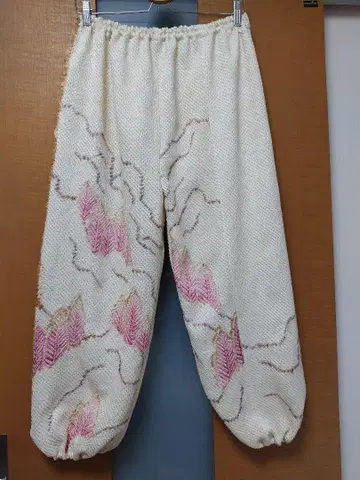 기모노 리메이크, 순수 실크, 짜기 몸빼 팬츠