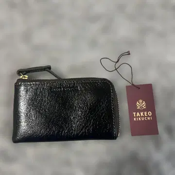 다케오 키쿠치 컴팩트 지갑 코인 케이스 키케이스 미사용 새상품 가죽