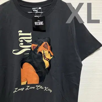 디즈니 빌런즈 라이온 킹 스카 반팔 티셔츠 XL LL 새상품
