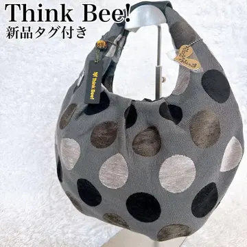 Think Bee! 싱크비 아를 백 도트 무늬 벌룬 백 그레이