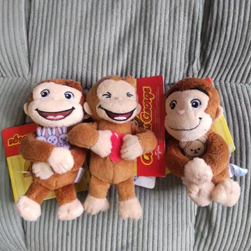 Curious George 봉제 인형 3종 세트