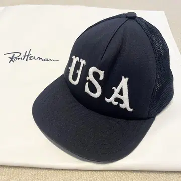 새상품급 레어 론 헤르만 USA 로고 메쉬 캡 일본제 네이비