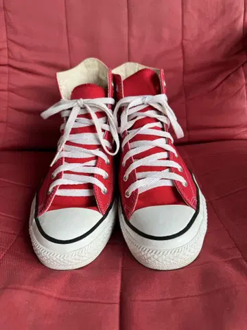 CONVERSE ALLSTAR 하이컷 빨간색 28cm
