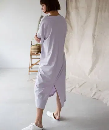 unfil 안필 오가닉 원피스/라벤더