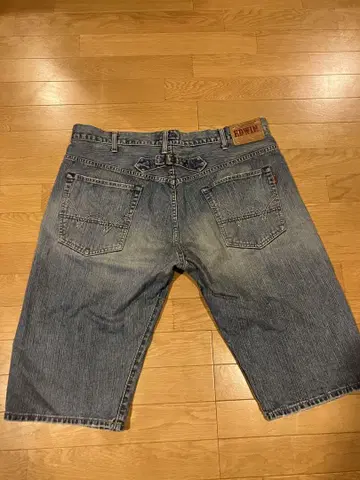 EDWIN EXV886 빈티지 하프 데님 큰 사이즈 40 중고