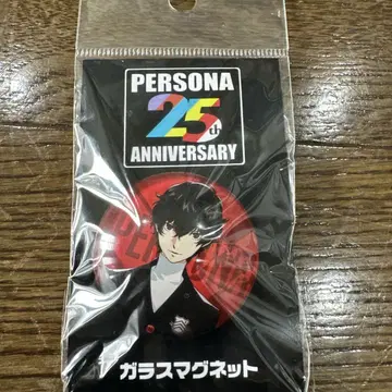 레어템! 페르소나 25주년 P5 주인공 아마미야 렌 캔뱃지풍 유리 마그넷