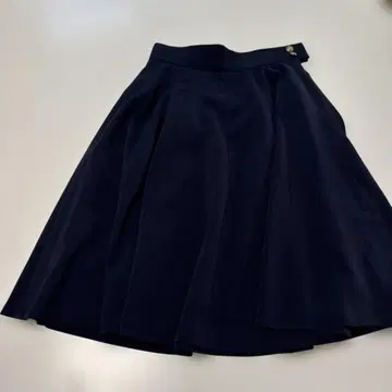 JOIE 네이비 플레어 스커트 장식 버튼