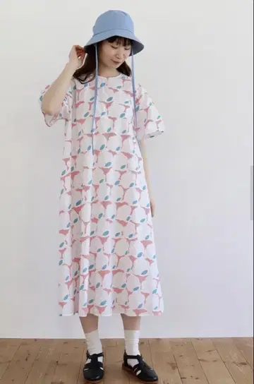 뷔르데사봉 오렌지 원피스 프리 사이즈