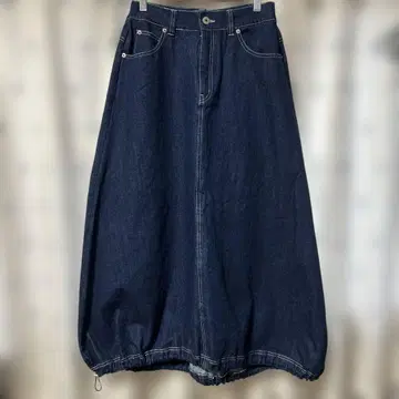 데님 벌룬 스커트