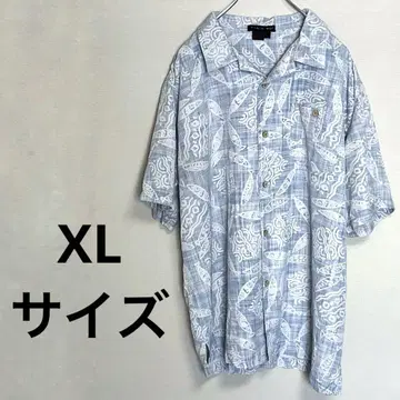 TULLIANO 알로하 셔츠 실크 100% XL