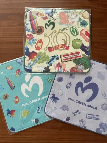 Mrs. GREEN APPLE 10주년 기념 타월 세트 3장