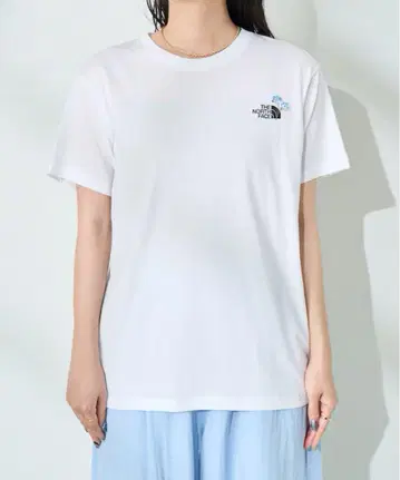 THE NORTH FACE 숏 슬리브 플라워 로고 티