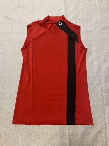 테일러메이드 여성용 슬리브리스 셔츠 레드 XS