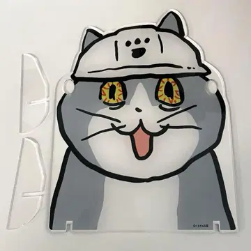 일하는 고양이 안경 스탠드