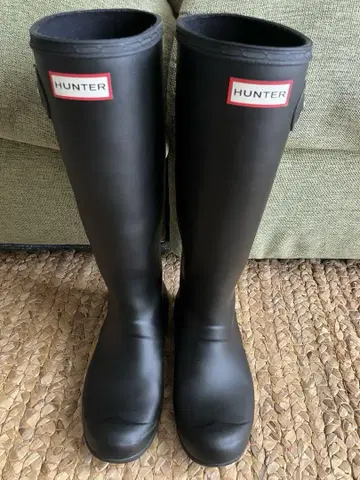 HUNTER 레인부츠 버클 포함 블랙 사이즈 37 (23.5cm)