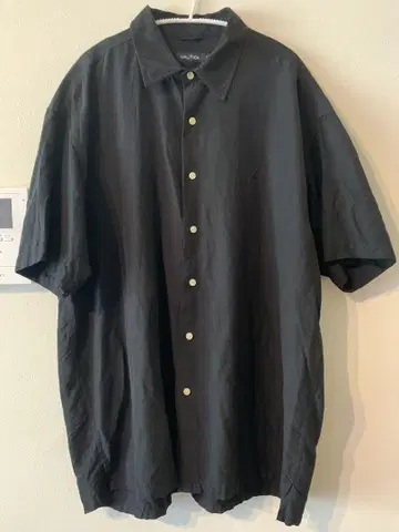 00s NAUTICA 실크 혼방 반팔 셔츠