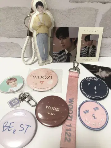 SEVENTEEN 우지 푹신푹신 참 와펜 캔뱃지 스트랩