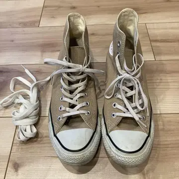 converse ALL STAR 하이컷 스니커즈 베이지 6 1/2 25