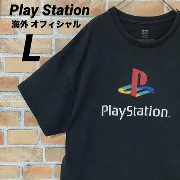 Play Station 해외 공식 라이선스 기업 로고 반팔 티셔츠