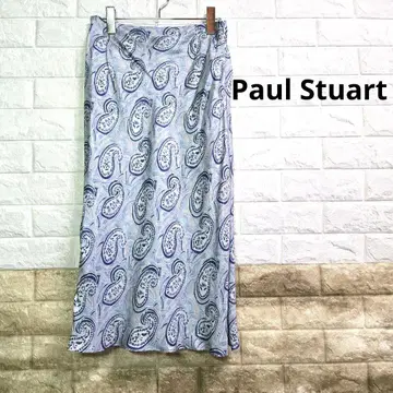 Paul Stuart 페이즐리 무늬 롱 스커트 M