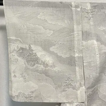 D249 여름 기모노 본고장 여름 오시마 명주 화이트 오시마 순수 실크