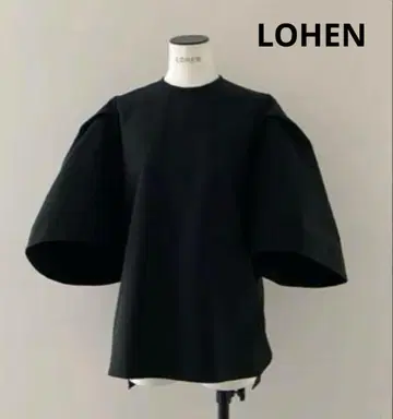 LOHEN 로헨 벨 슬리브 블라우스 블랙