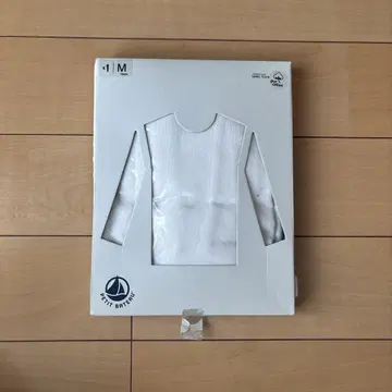 PETIT BATEAU 화이트 긴팔 티셔츠 M