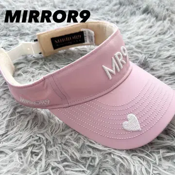 새상품급 거울 나인 MR9 선바이저 핑크 여성용 하트