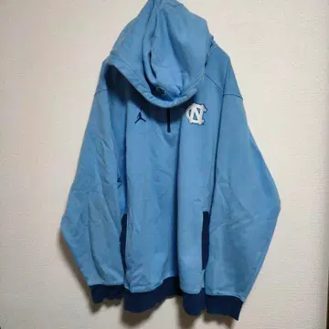 00s 조던 노스캐롤라이나 하프 지퍼 투톤