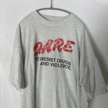 90s D.A.R.E. 빅 티셔츠 단 하나