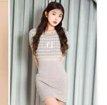 Darich 다리치 DD 마린 보더 니트 미니 원피스