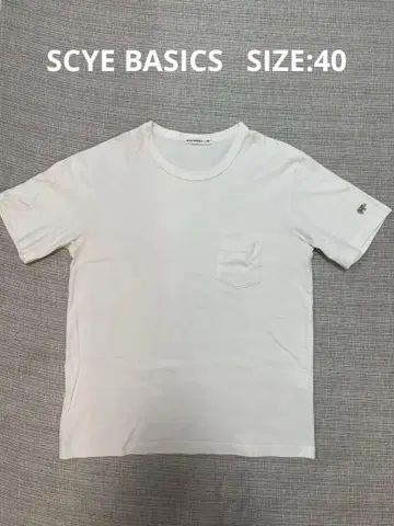 SCYE BASICS 40 화이트 티셔츠