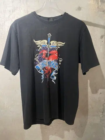 BON JOVI 티셔츠 블랙 GTS