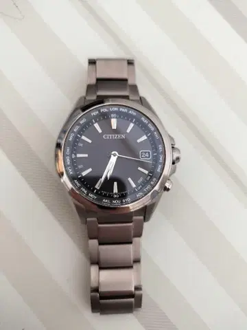새상품급 작동품 CITIZEN 시티즌 아테사 티타늄 H149 전파 남성용