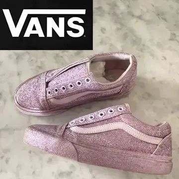 VANS 글리터 핑크 반짝이 스니커즈 22cm