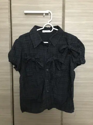 셔링 반팔 셔츠