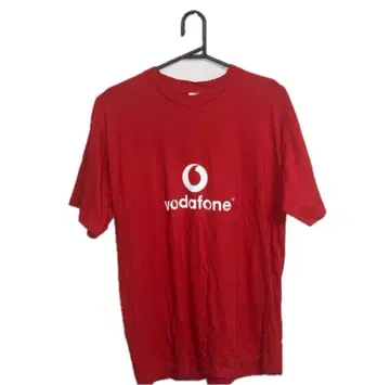 Vodafone 로고 티셔츠 빨간색