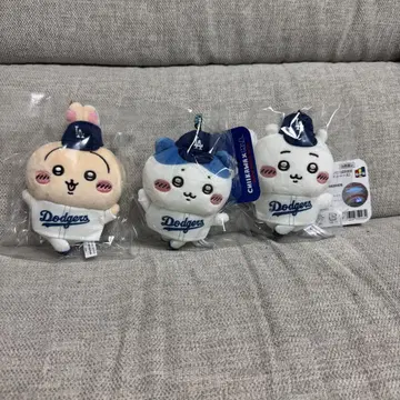 치이카와 MLB 마스코트 다저스 3종 세트 하치와레 토끼