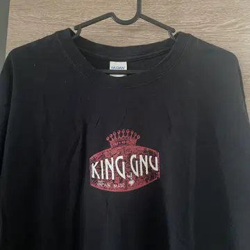 KING GNU 블랙 롱 슬리브 티셔츠