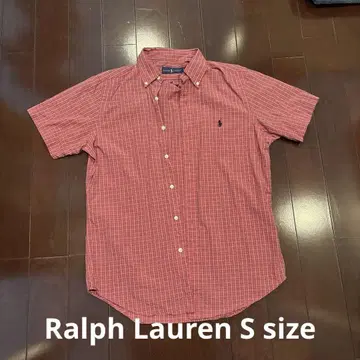 Ralph Lauren 반팔 셔츠 S 레드 계열 체크