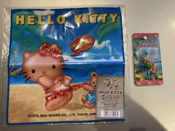 HELLO KITTY 비치 타월과 참 세트