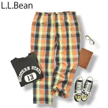 빅 사이즈] 엘엘빈 L.L.Bean 이지 팬츠 2XL 체크 무늬