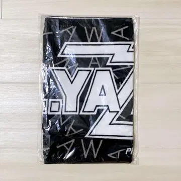 야자와 에이요시 페이스타월(로고 YAZAWA) 블랙/화이트
